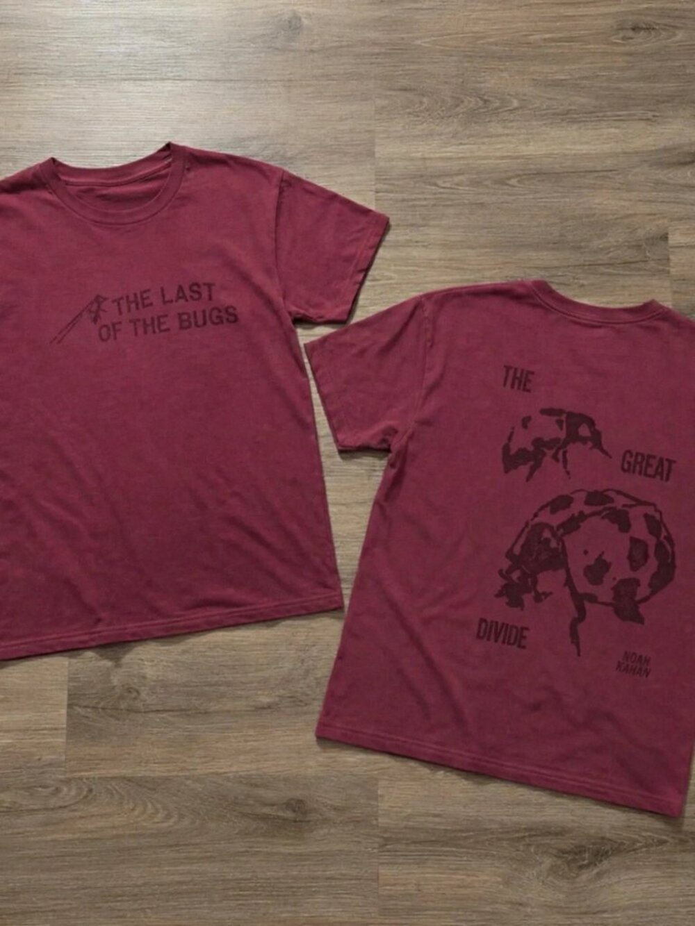Noah Kahan The Last of the Bugs Great Divide Tour Two-Sided Reprint T-Shirt
